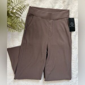 Move Theology Rib Side Slit Pants - Color Iron